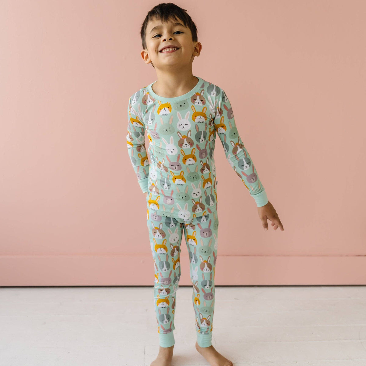 Pink Jurassic Jungle Two-Piece Pajama Set - Little Sleepies